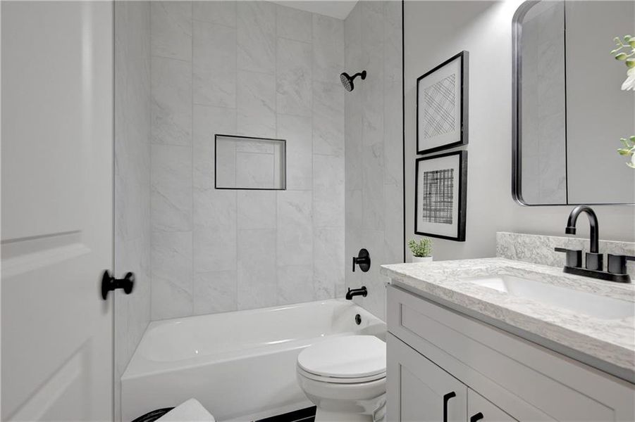 Furnished interior view inside a new home in , Atlanta (Image 48).