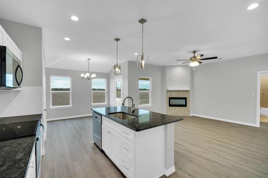 Furnished interior view inside a new home in , Whitney (Image 8).