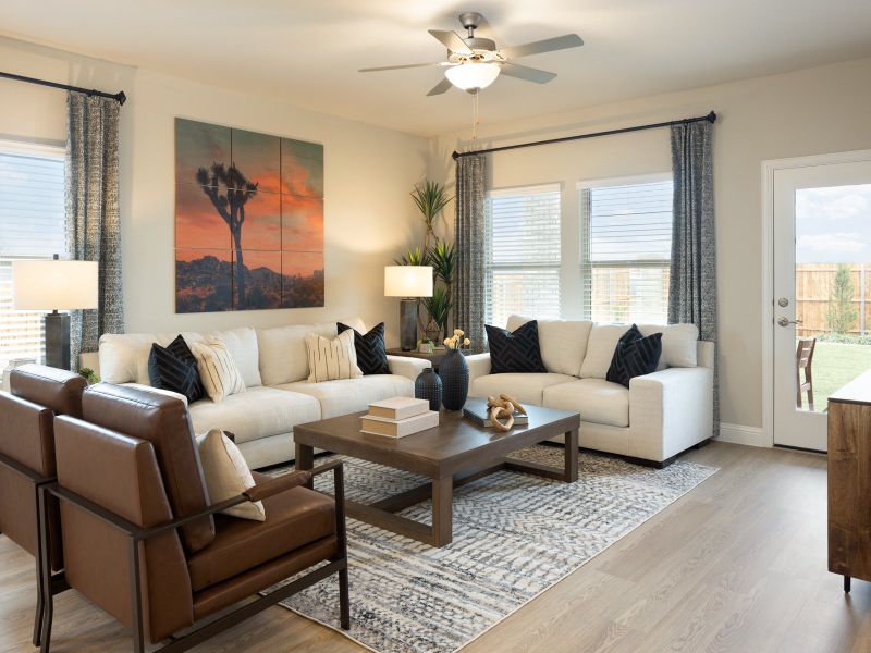 Furnished interior view inside a new home in Southridge - Spring Series, McKinney (Image 6).