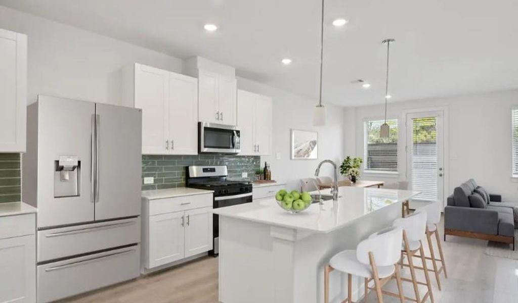 Photo is not of the actual home, but is an inspirational photo of builder’s model home and may depict options, furnishings, and/or decorator features that are not included