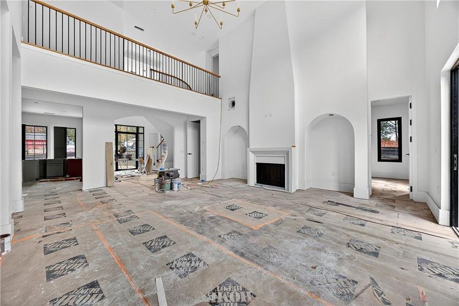 In-progress construction of a new home in , Alpharetta, GA (Image 30).