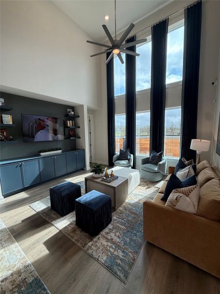 Furnished interior view inside a new home in Goodnight Ranch, Austin (Image 9). Furnished interior view inside a new home in Goodnight Ranch, Austin (Image 9).