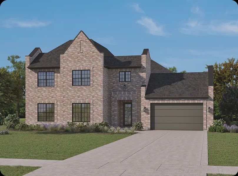 Representative exterior photo of a completed home built from the The Bandera by Homebound in Park Place, Prosper, TX (Image 3).