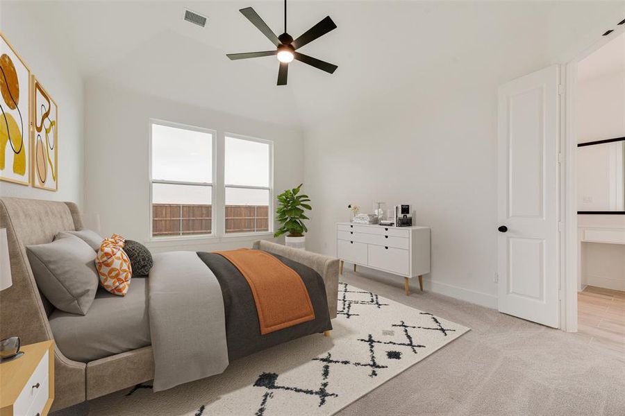 Furnished interior view inside a new home in The Homestead - 62', Rockwall (Image 11).