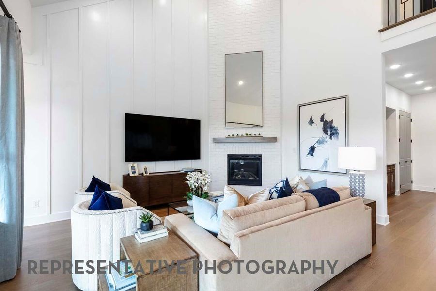 Furnished interior view inside a new home in ARTAVIA, Conroe (Image 5).