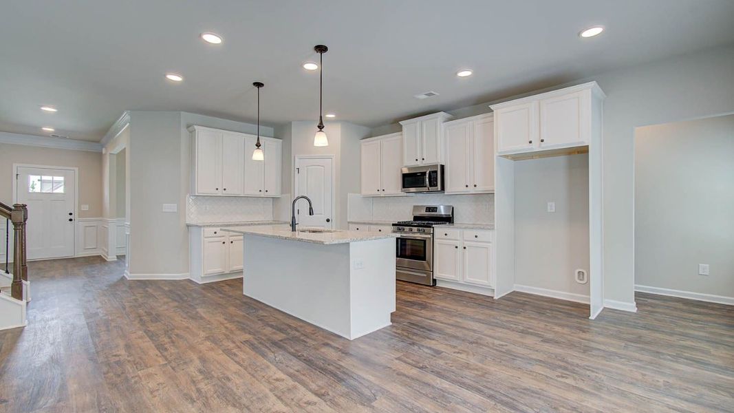 Representative furnished interior of a home built from the Vickery by DRB Homes in Berkeley Lakes, Locust Grove (Image 19).