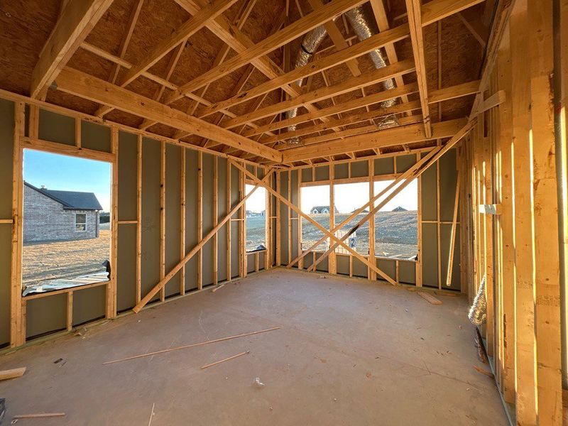 In-progress construction of a new home in Creekview Addition, Van Alstyne, TX (Image 8).