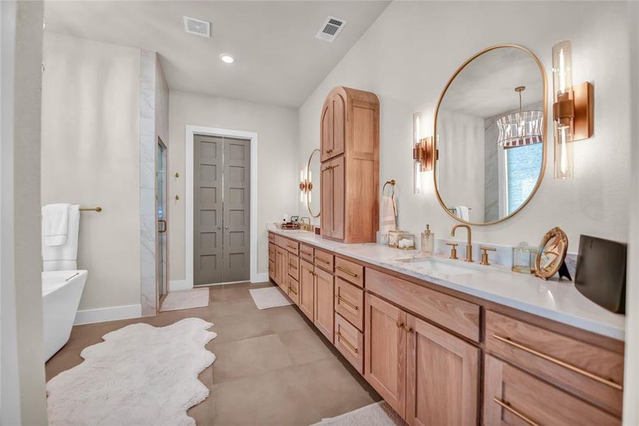 Furnished interior view inside a new home in , Aledo (Image 9).