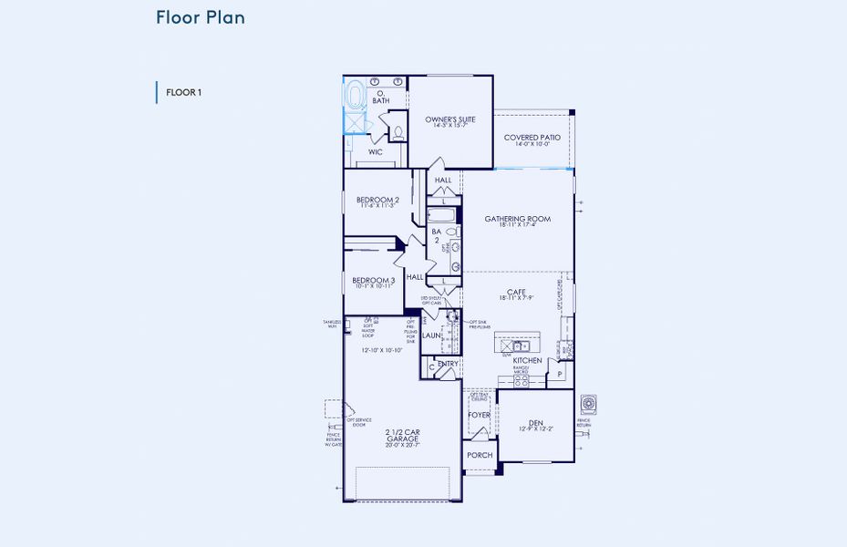 2D floor plan layout of this home in Soleo, San Tan Valley, AZ (Image 4). 2D floor plan layout of this home in Soleo, San Tan Valley, AZ (Image 4).