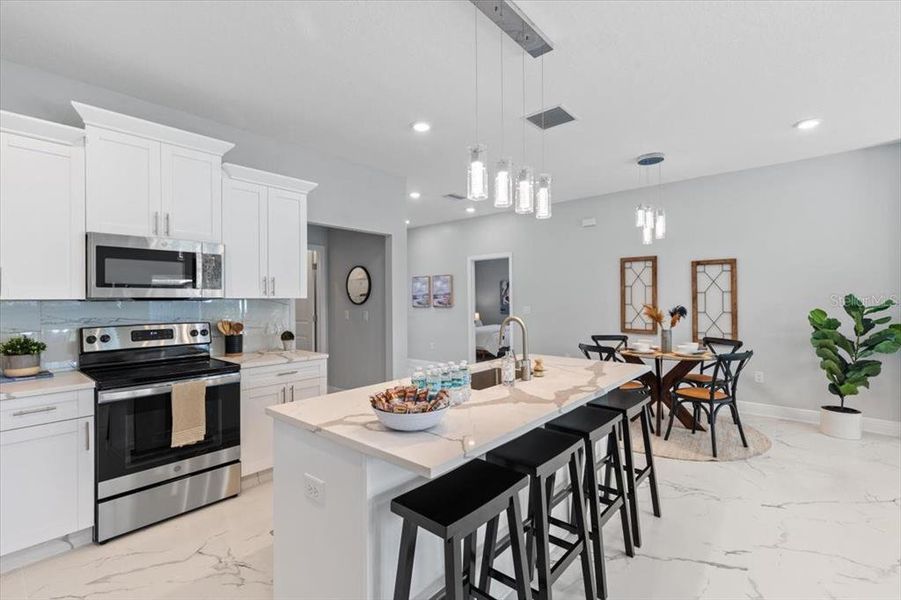 Furnished interior view inside a new home in , Tampa (Image 18).