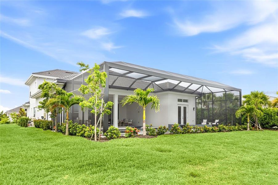 Exterior details and patio area of a home in , Sarasota (Image 35).