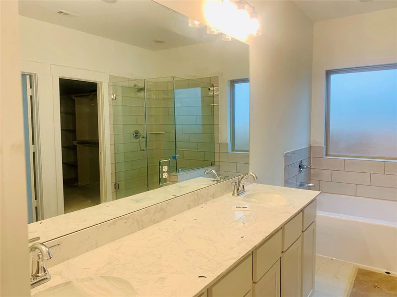 Furnished interior view inside a new home in Harrington Trails, New Caney (Image 11).