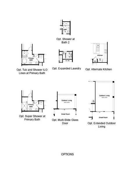 2D floor plan layout of this home in Stonehaven, Glendale, AZ (Image 4).