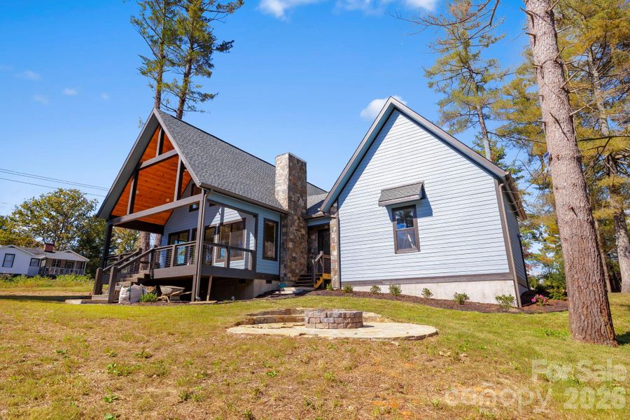 Front exterior of a new home in , Hendersonville, NC, highlighting curb appeal (Image 16).