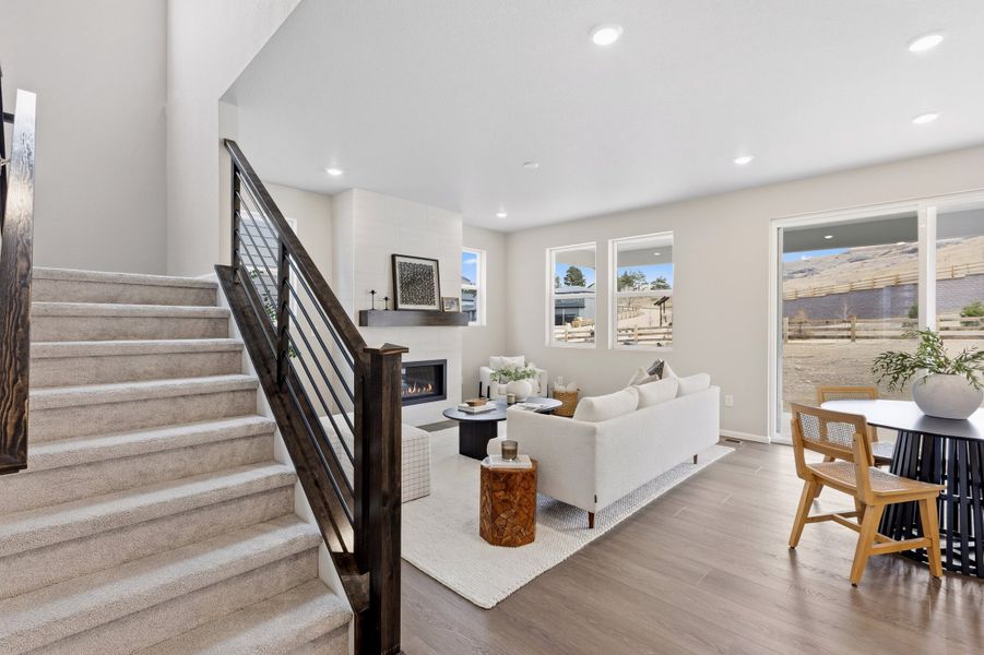Furnished interior view inside a new home in The Manors Collection at Golden Overlook, Golden (Image 11).