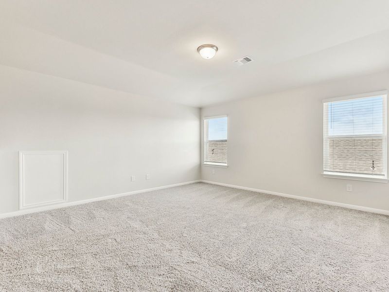 Play some games or watch a movie in this upstairs game room.