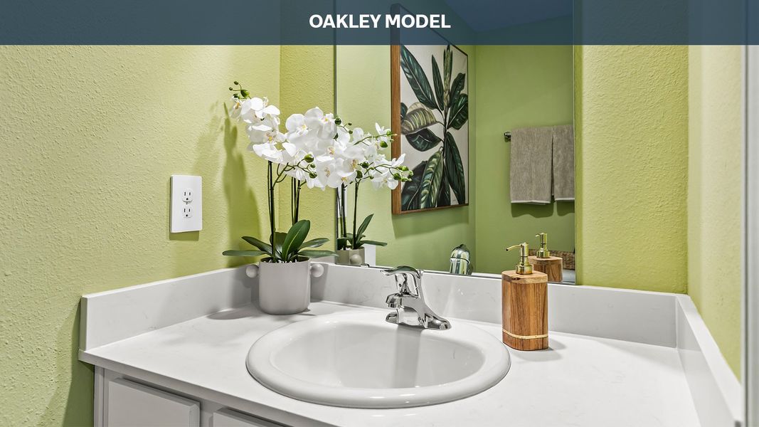 Representative interior finishes for a home built from the Oakley by D.R. Horton in Corsair, Middleburg (Image 19).