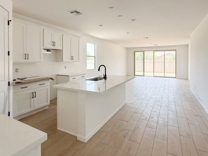 Kitchen and great room
