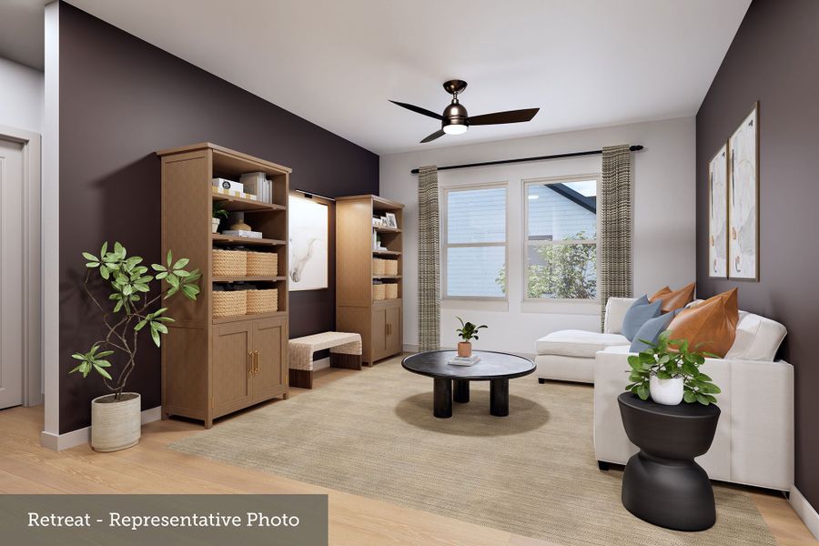 Furnished interior view inside a new home in Brookewater - Ascent Collection, Rosenberg (Image 5).
