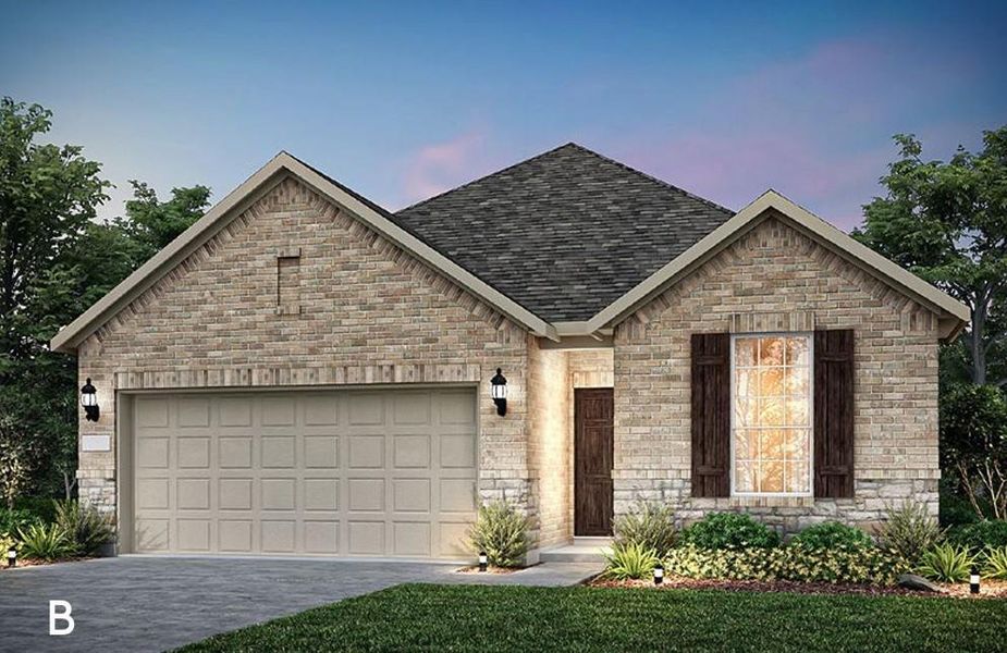 Front exterior- Pulte, Foxhole-B rendering Front exterior- Pulte, Foxhole-B rendering