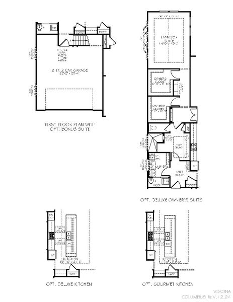 2D floor plan layout for the Verona by Epcon Communities in The Courtyards at Franklin Road, Murfreesboro, TN (Image 5).