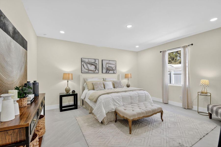 Furnished interior view inside a new home in , Jupiter (Image 45).