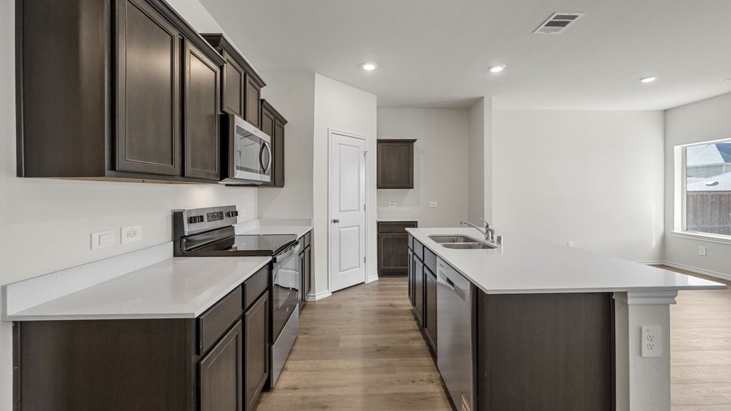 Furnished interior view inside a new home in Sanger Circle, Sanger (Image 3). Furnished interior view inside a new home in Sanger Circle, Sanger (Image 3).