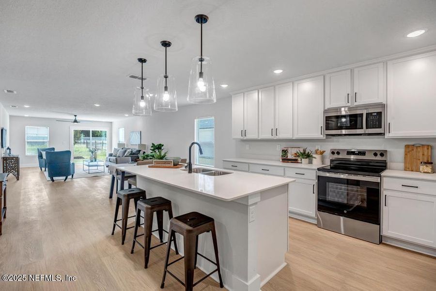 Furnished interior view inside a new home in , Jacksonville (Image 17).