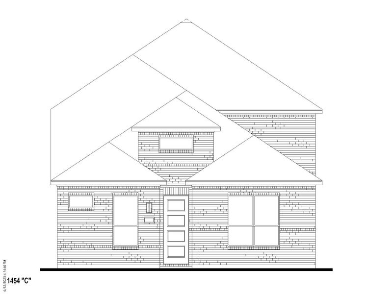 Plan 1454 Elevation C