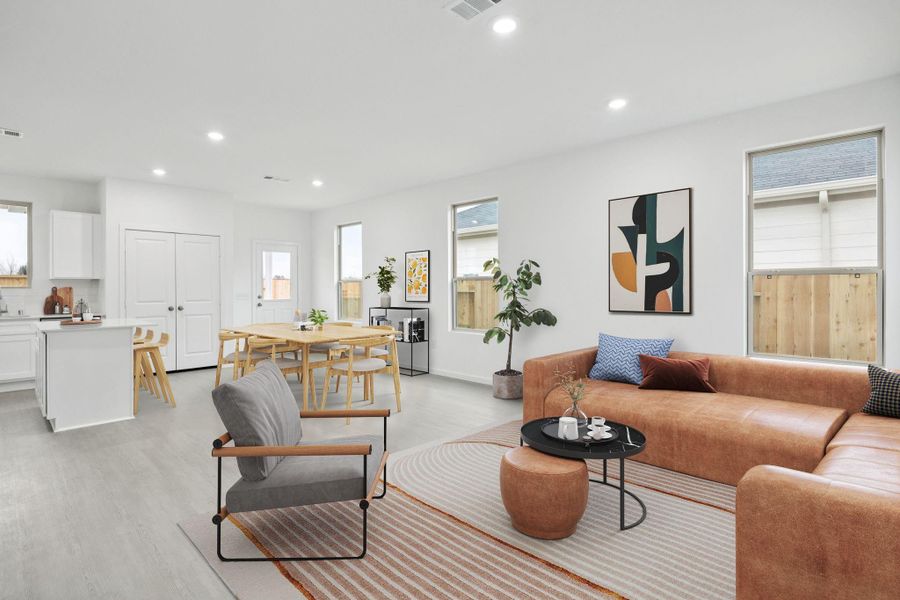 Furnished interior view inside a new home in Crosby Farms, Crosby (Image 8). Furnished interior view inside a new home in Crosby Farms, Crosby (Image 8).