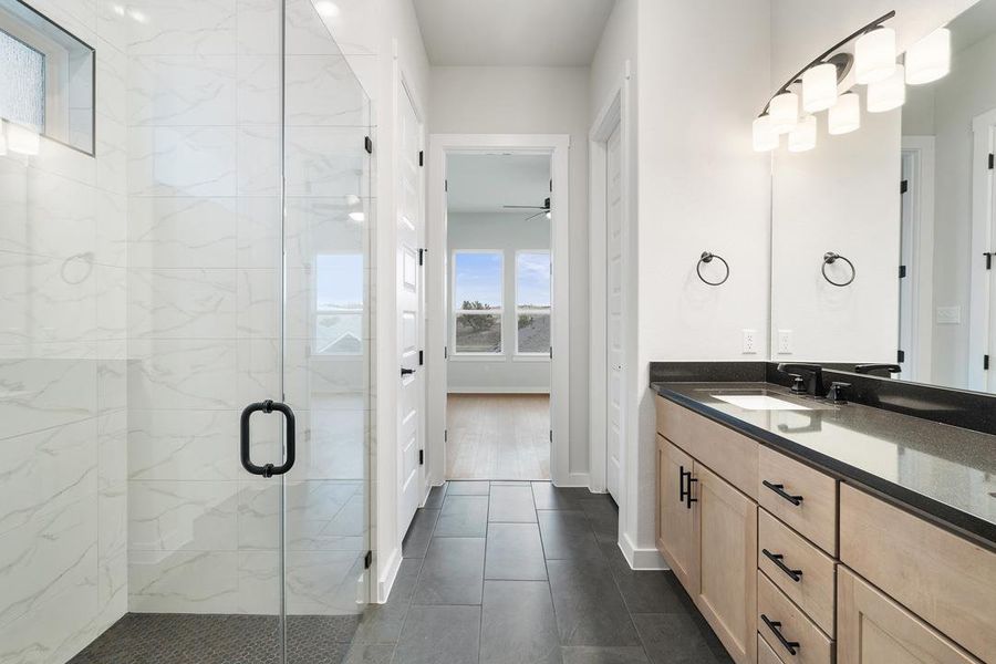 Furnished interior view inside a new home in Park Collection at Lariat, Liberty Hill (Image 6). Furnished interior view inside a new home in Park Collection at Lariat, Liberty Hill (Image 6).