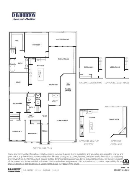 2D floor plan layout of this home in , Pearland, TX (Image 3).