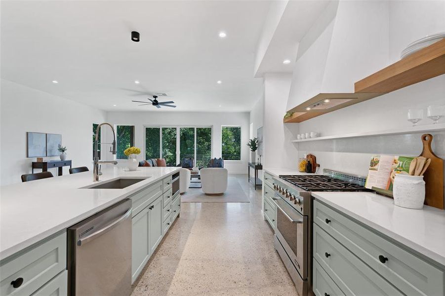 Furnished interior view inside a new home in , River Oaks (Image 15).