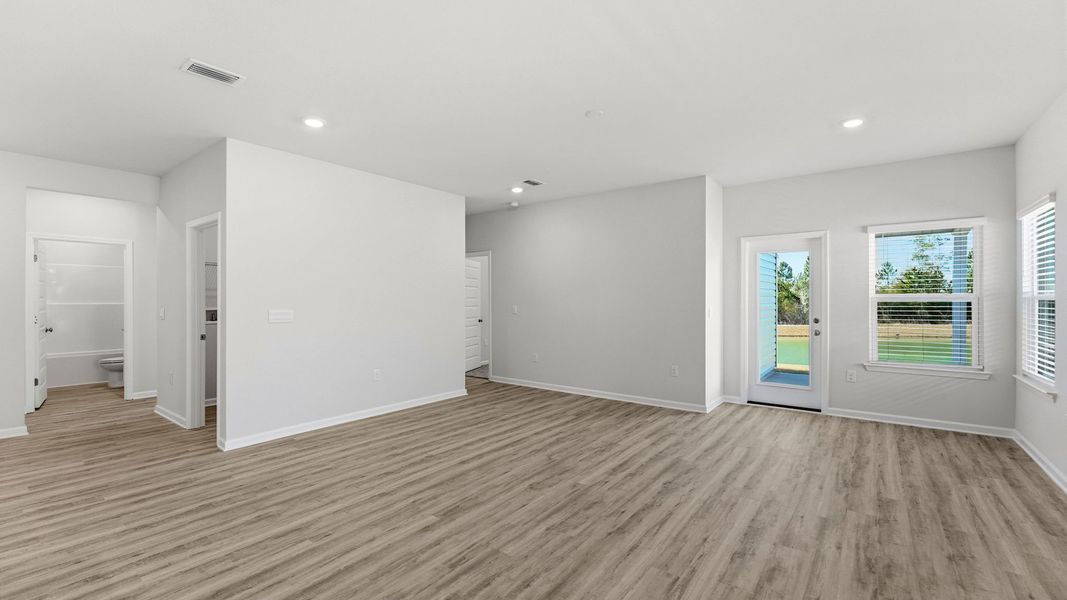 Representative unfurnished interior of a home built from the The Creekside by D.R. Horton in Liberty, Panama City (Image 16). Representative unfurnished interior of a home built from the The Creekside by D.R. Horton in Liberty, Panama City (Image 16).