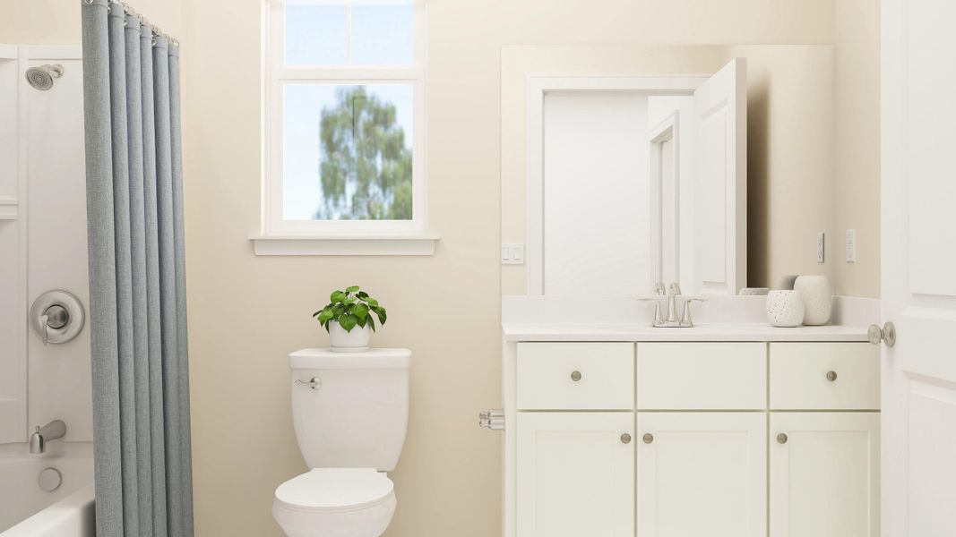 Furnished interior view inside a new home in Horizons at Carnes Crossroads | 55+: Legends Collection, Summerville (Image 3).