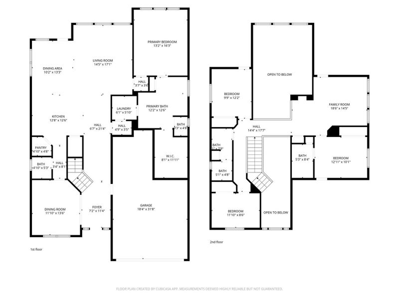 2D floor plan layout of this home in The Commons at Sedona, League City, TX (Image 4).