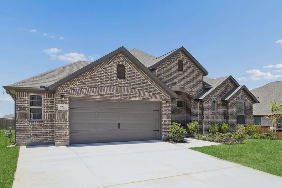 Front exterior of a new home in Silo Mills, Joshua, TX, highlighting curb appeal (Image 20).