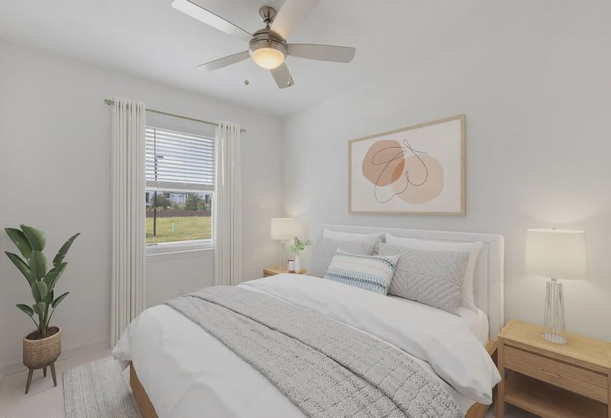 Virtually Staged Valletta Guest Bed - 8 of 32