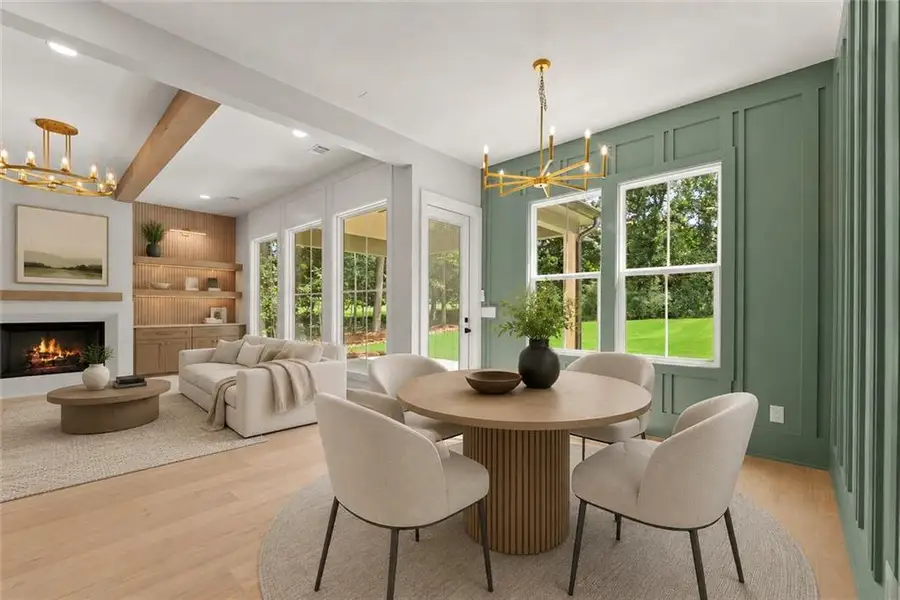 Furnished interior view inside a new home in , Cumming (Image 42).