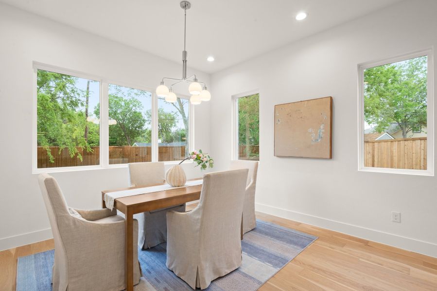 Furnished interior view inside a new home in , Dallas (Image 16).