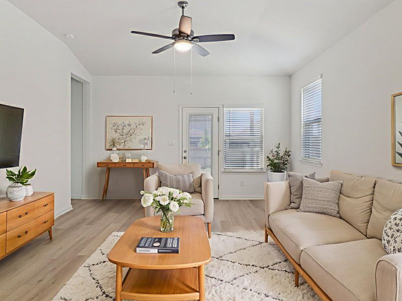 Furnished interior view inside a new home in Royal Crest, San Antonio (Image 4).