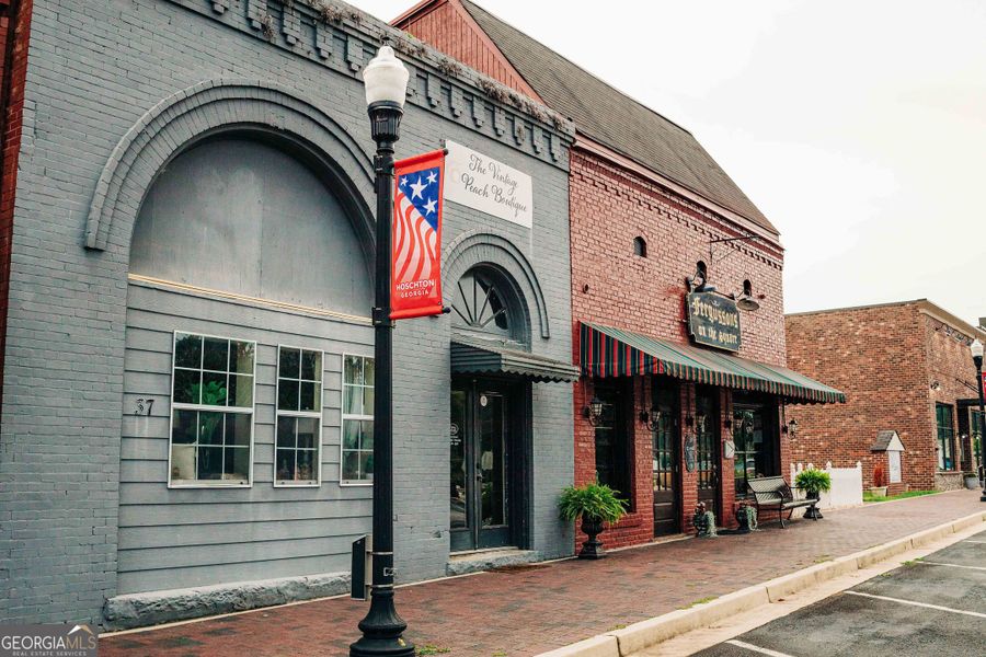 Front exterior of a new home in Rosewood Lake Estates, Hoschton, GA, highlighting curb appeal (Image 29).