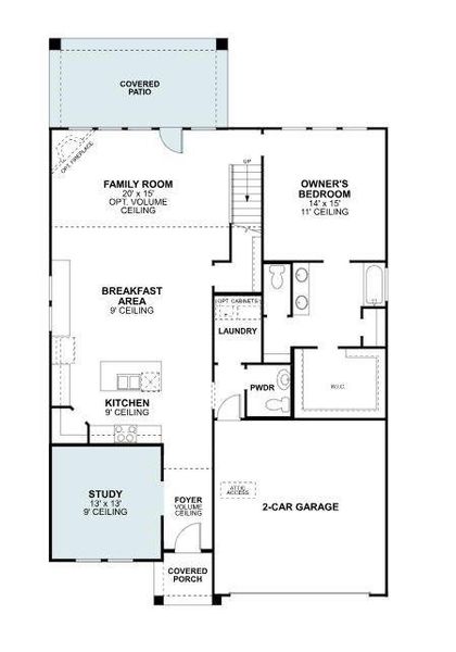 2D floor plan layout of this home in Sagebrook, Argyle, TX (Image 2). 2D floor plan layout of this home in Sagebrook, Argyle, TX (Image 2).