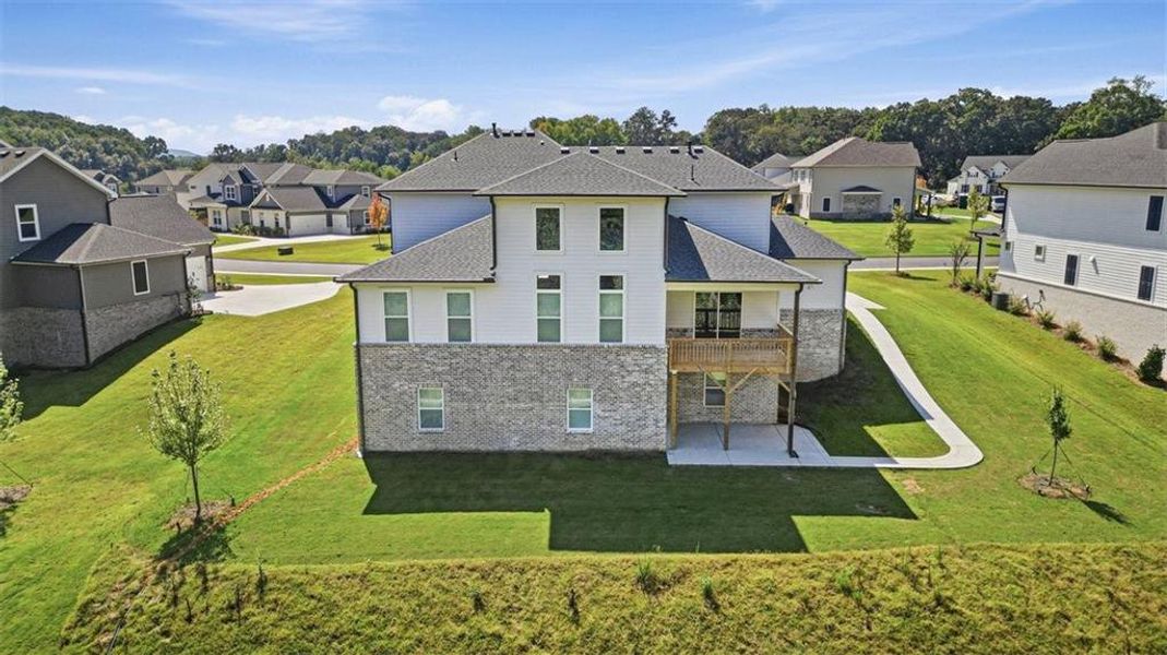 Exterior details and patio area of a home in Conner Farm, Dawsonville (Image 4).