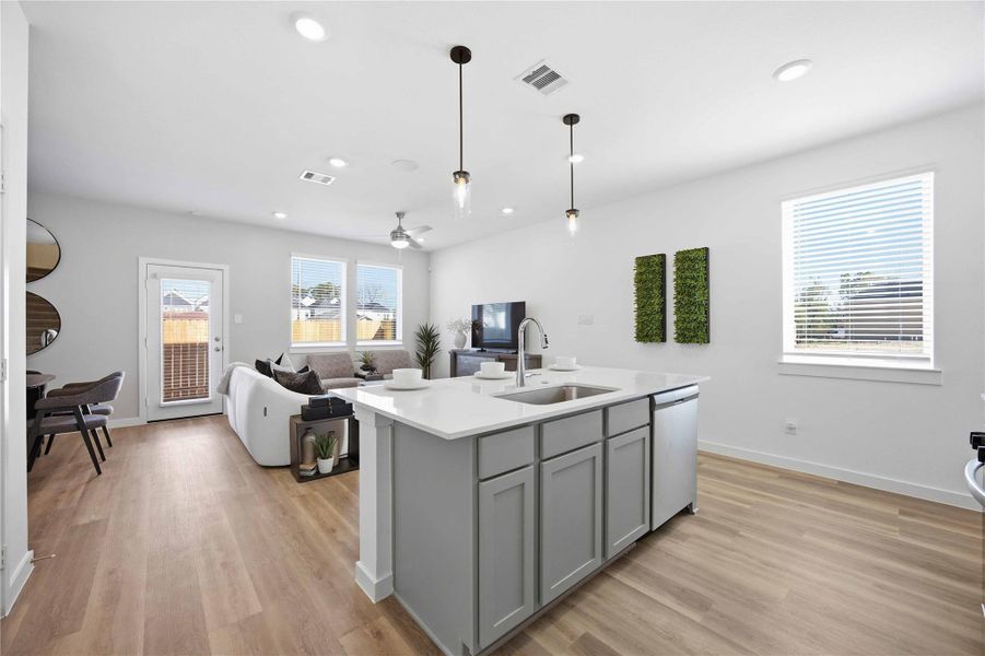 Furnished interior view inside a new home in Pinehaven, Houston (Image 5). Furnished interior view inside a new home in Pinehaven, Houston (Image 5).