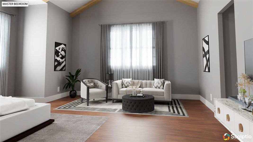 Furnished interior view inside a new home in , Leander (Image 8).