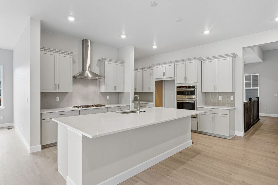 Furnished interior view inside a new home in Trailstone Destination Collection, Arvada (Image 4).