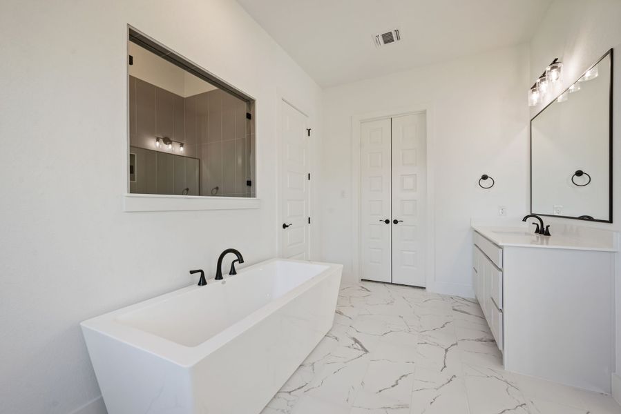 Furnished interior view inside a new home in Rolling Creek Ranch, Aledo (Image 14).
