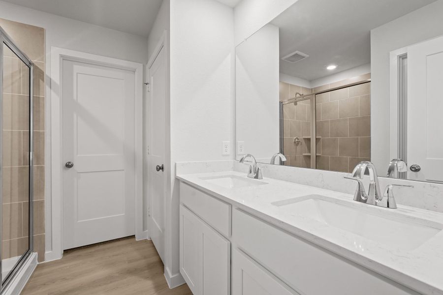 Furnished interior view inside a new home in Lakes at Black Oak, Magnolia (Image 7).