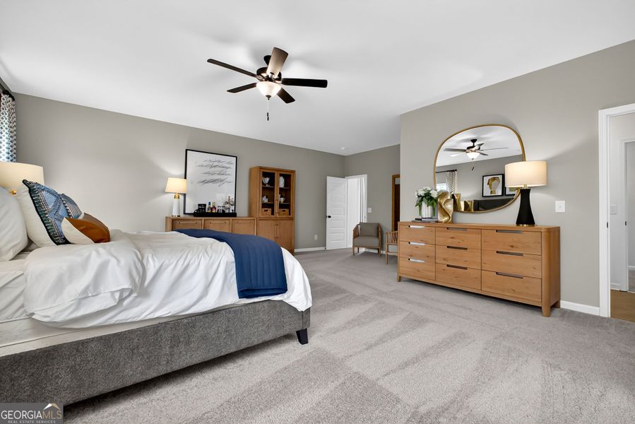 Furnished interior view inside a new home in Bryson Farms, Byron (Image 34).